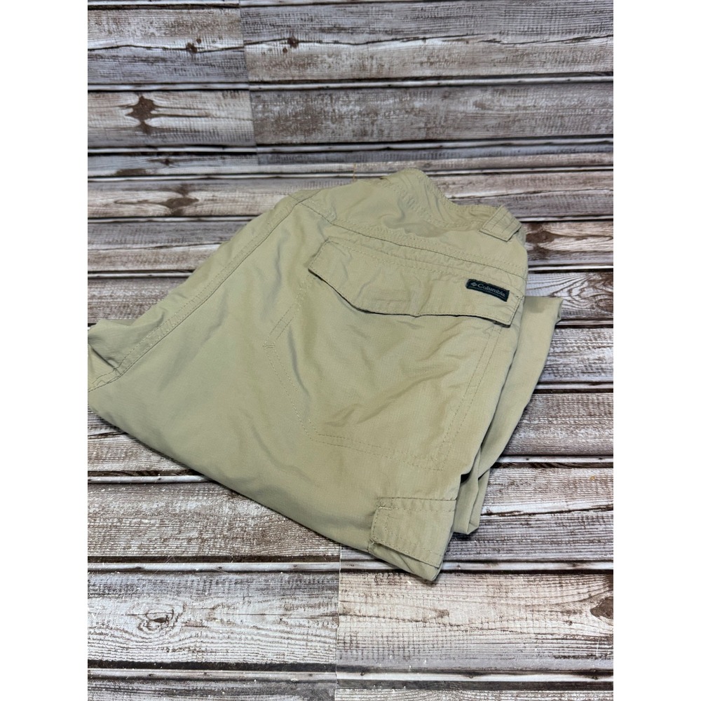Columbia Men's‎ Tan Convertible Cargo Pants Zip Off Outdoor Size 30x30 Actual